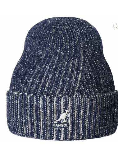 Kangol Hat - 2-Tone Cuff Pull On Navy / Beige